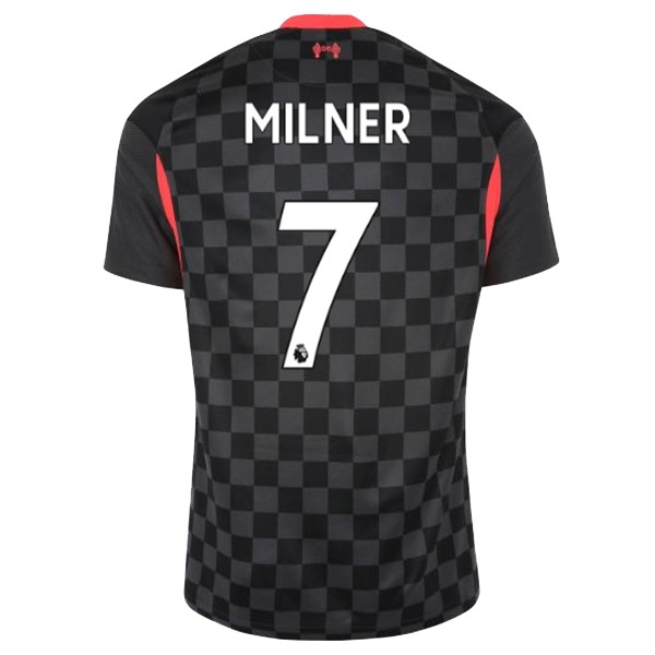 Camiseta Liverpool NO.7 Milner Tercera Equipación 2020-2021 Negro
